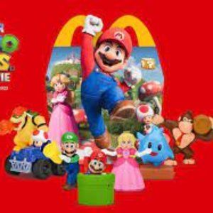 2022 McDONALD'S Super Mario Bros Movie HAPPY MEAL Toys. Complete Set Of 8 Toys.